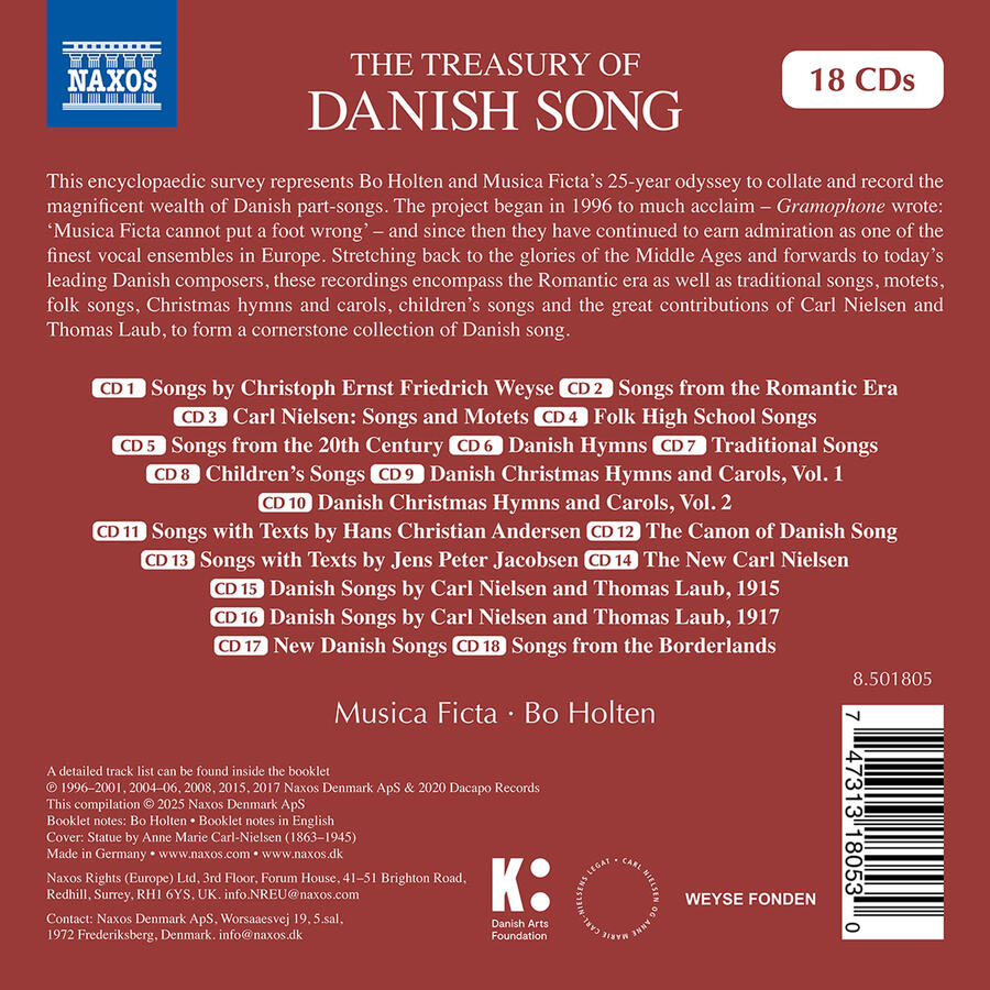 The Treasury of Danish Song - Musica Ficta & Bo Holten (back).