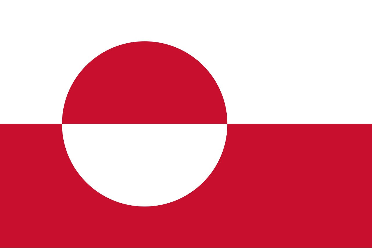 Flag of Greenland. Flag of Greenland.